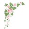 Large Corner Rose Ivy Wall Stencil | 311C by Designer Stencils | Floral Stencils | Reusable Art Craft Stencils for Painting on Walls, Canvas, Wood | Reusable Plastic Paint Stencil for Home Makeover | Easy to Use & Clean Art Stencil